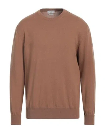 Ballantyne Man Sweater Camel Size 44 Cashmere In Beige