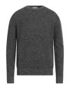 Ballantyne Man Sweater Charcoal Size 42 Wool, Silk