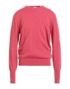 Ballantyne Man Sweater Coral Size 44 Cashmere