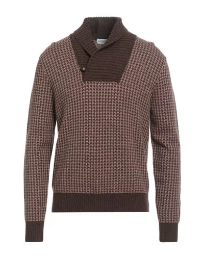 Ballantyne Man Sweater Dark Brown Size 40 Wool