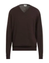 Ballantyne Man Sweater Dark Brown Size 46 Cashmere