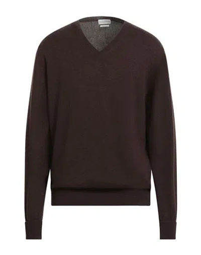 Ballantyne Man Sweater Dark Brown Size 46 Cashmere