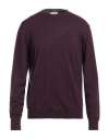Ballantyne Man Sweater Deep Purple Size 42 Wool