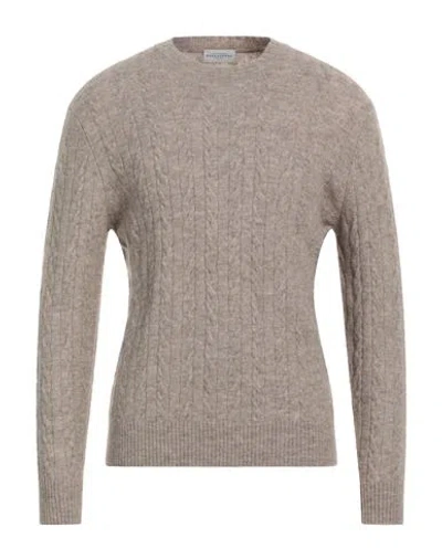 Ballantyne Man Sweater Taupe Size 40 Alpaca Wool, Wool, Polyamide, Elastane In Grey