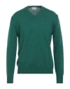 Ballantyne Man Sweater Emerald Green Size 44 Wool In Green