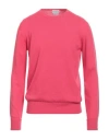 Ballantyne Man Sweater Fuchsia Size 40 Cashmere In Coral