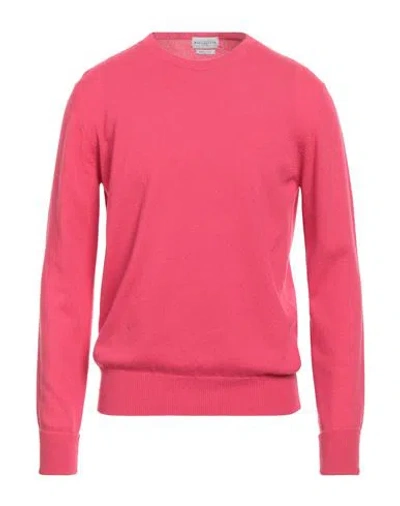 Ballantyne Man Sweater Fuchsia Size 40 Cashmere In Coral