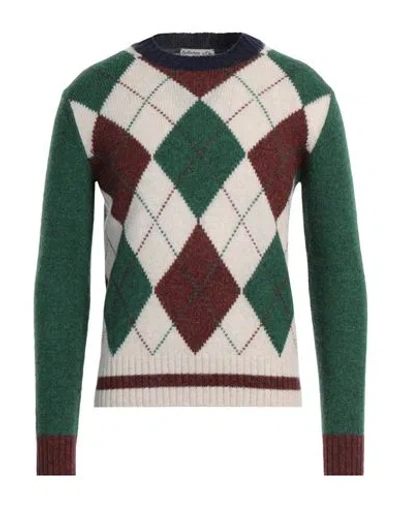 Ballantyne Man Sweater Green Size 46 Wool In Green