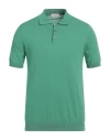 Ballantyne Green Ultralight Cotton Polo Shirt In Green