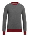 Ballantyne Man Sweater Grey Size 46 Cashmere In Grey