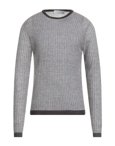 Ballantyne Man Sweater Grey Size 40 Silk, Linen In Multi