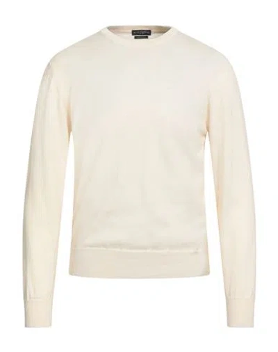 Ballantyne Man Sweater Ivory Size 44 Cotton, Cashmere