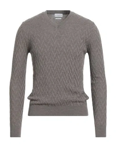 Ballantyne Man Sweater Khaki Size 38 Merino Wool