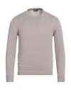 Ballantyne Man Sweater Taupe Size 46 Cashmere