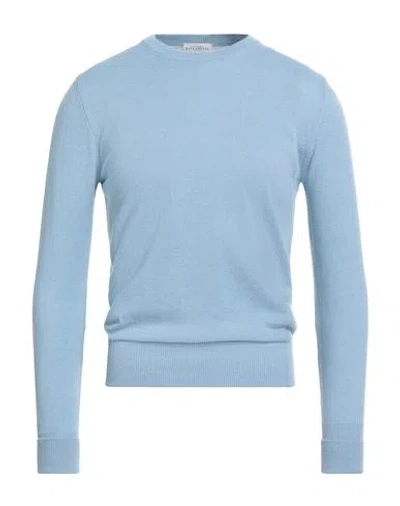 Ballantyne Man Sweater Light Blue Size 36 Cashmere