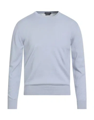 Ballantyne Man Sweater Light Blue Size 44 Cotton, Cashmere