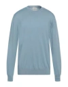Ballantyne Man Sweater Light Blue Size 44 Wool