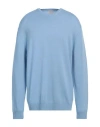 Ballantyne Man Sweater Light Blue Size 48 Wool