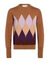 Ballantyne Man Sweater Light Brown Size 38 Cashmere
