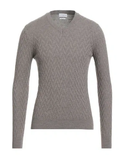 Ballantyne Man Sweater Light Brown Size 38 Merino Wool