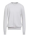 Ballantyne Man Sweater Light Grey Size 48 Cashmere In Yellow
