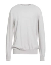 Ballantyne Man Sweater Light Grey Size 48 Cashmere In Gray
