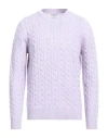 Ballantyne Man Sweater Lilac Size 42 Wool, Cashmere In Purple