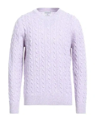 Ballantyne Man Sweater Lilac Size 42 Wool, Cashmere In Purple