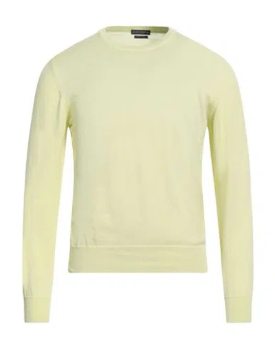 Ballantyne Man Sweater Lime Green Size 42 Cotton
