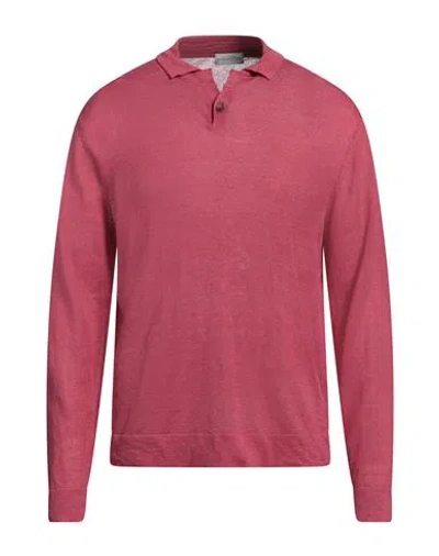Ballantyne Man Sweater Magenta Size 44 Linen