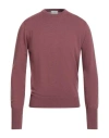 Ballantyne Man Sweater Mauve Size 40 Cashmere