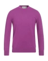 Ballantyne Man Sweater Mauve Size 46 Cashmere In Purple