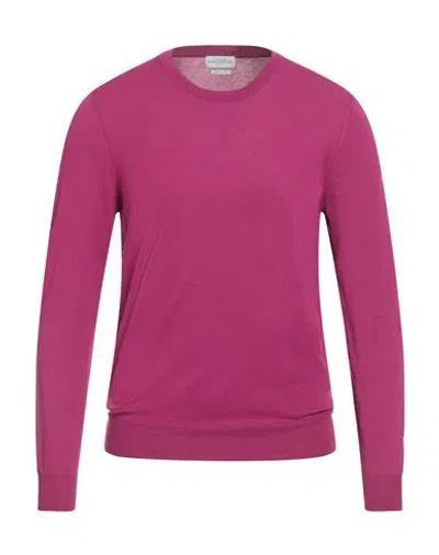 Ballantyne Man Sweater Mauve Size 46 Cotton In Purple