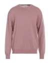 Ballantyne Man Sweater Mauve Size 48 Wool In Purple