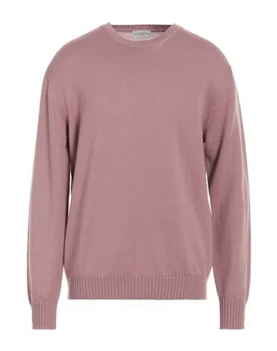 Ballantyne Man Sweater Mauve Size 48 Wool In Purple