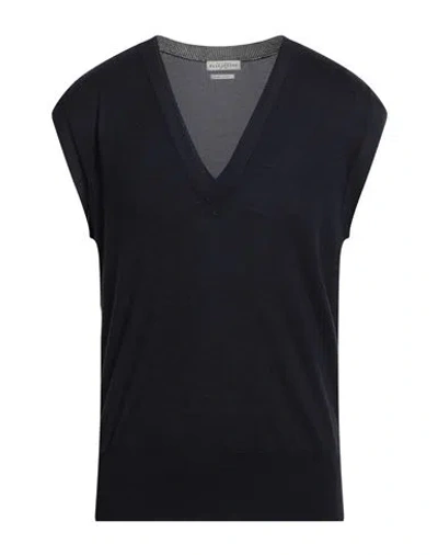 Ballantyne Man Sweater Midnight Blue Size 32 Wool, Viscose