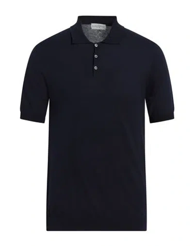 Ballantyne Man Sweater Midnight Blue Size 48 Cotton In Blue