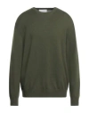 Ballantyne Man Sweater Military Green Size 36 Wool