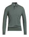 Ballantyne Man Sweater Military Green Size 38 Wool