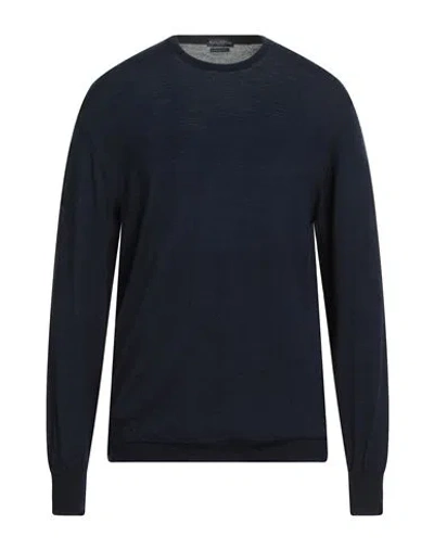 Ballantyne Man Sweater Navy Size 44 Cotton, Cashmere