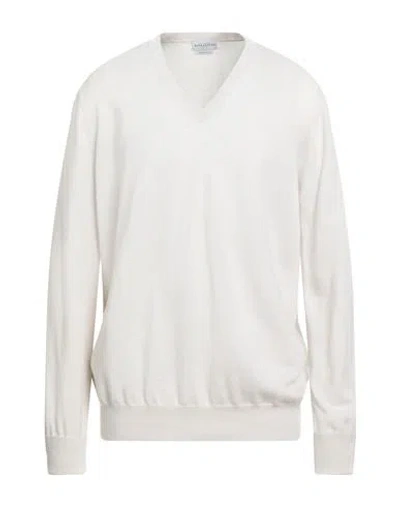 Ballantyne Man Sweater Off White Size 48 Cashmere
