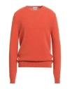 Ballantyne Man Sweater Rust Size 34 Cashmere