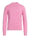 Ballantyne Man Sweater Pink Size 42 Wool, Cashmere