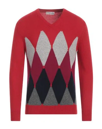 Ballantyne Man Sweater Red Size 40 Cashmere