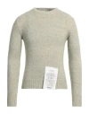 Ballantyne Man Sweater Sage Green Size 44 Cotton, Alpaca Wool, Wool In Sage Green