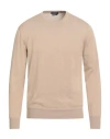 Ballantyne Man Sweater Sand Size 46 Cotton