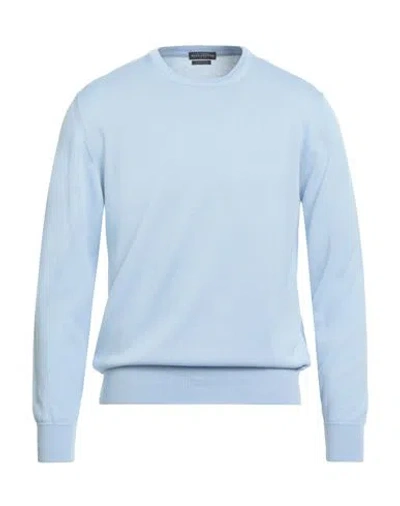 Ballantyne Man Sweater Sky Blue Size 44 Cotton