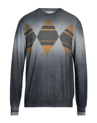 Ballantyne Man Sweater Slate Blue Size 42 Wool, Cashmere