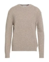 Ballantyne Man Sweater Taupe Size 42 Wool, Silk
