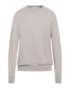 Ballantyne Man Sweater Taupe Size 46 Cashmere In Gray